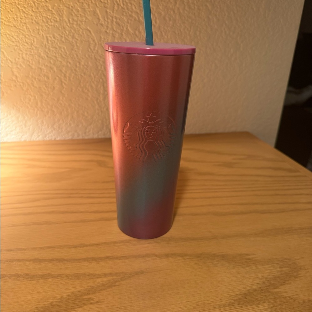 Starbucks Metal Gradient Tumbler - Pink and Blue